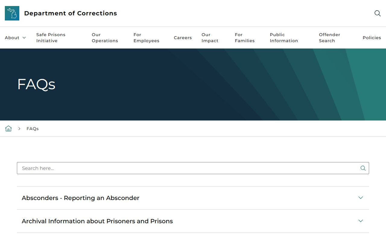 Gogebic County criminal court records MDOC corrections FAQ
