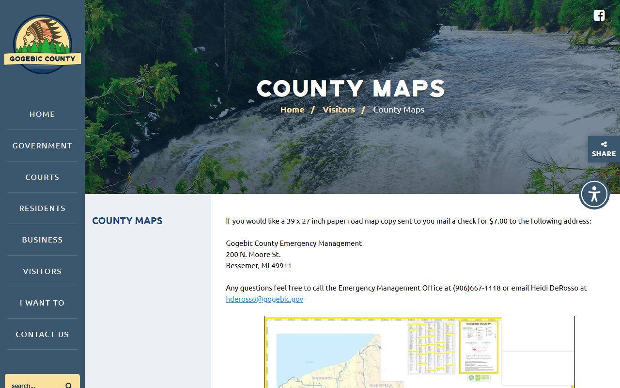 Gogebic County court records tied to parcels on the county maps page