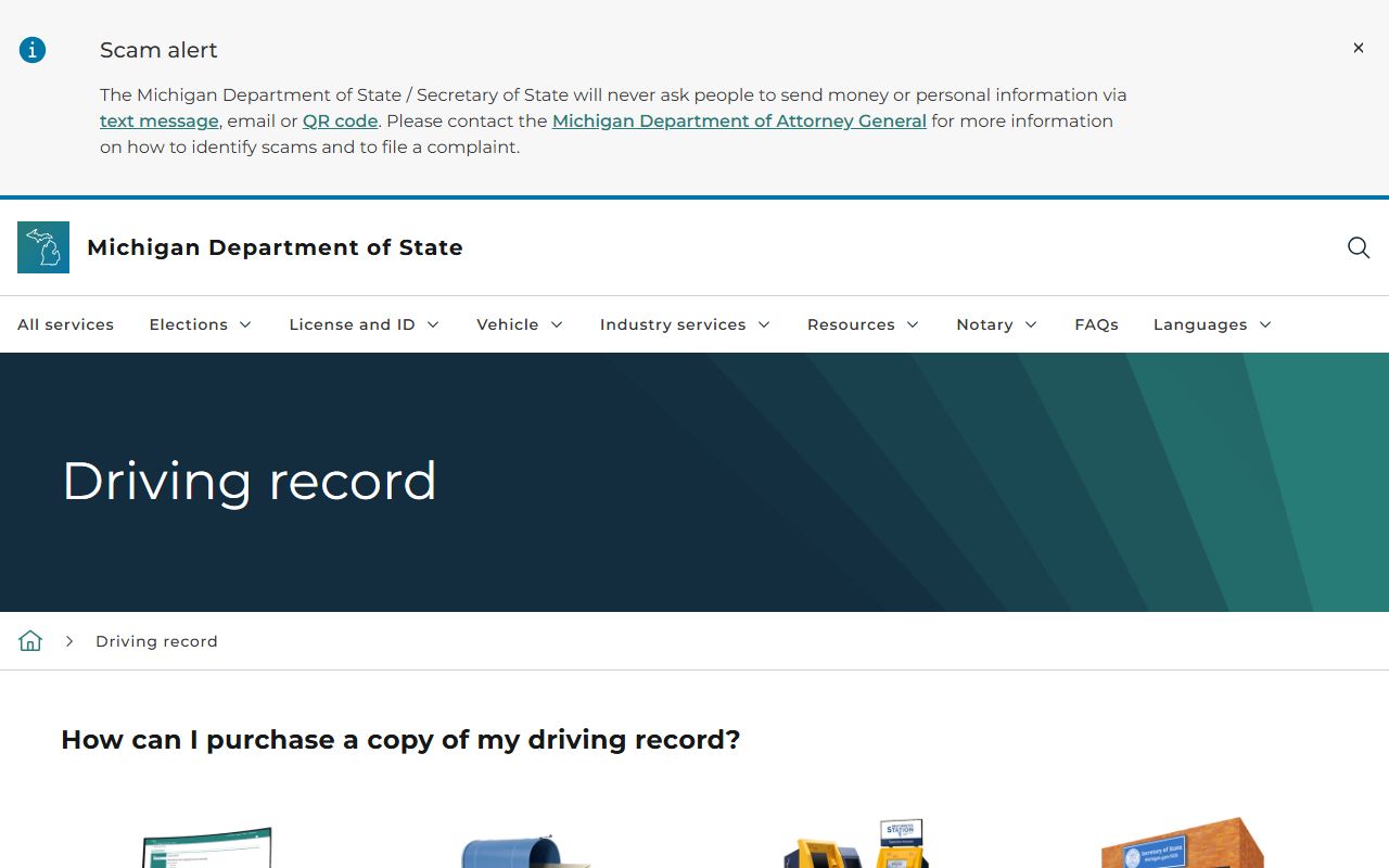 Gogebic County traffic court records Michigan driving record page